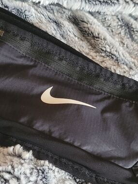 NEW W/O Tag Nike Black Slim Crossbody Bag,, with White Swoosh Logo